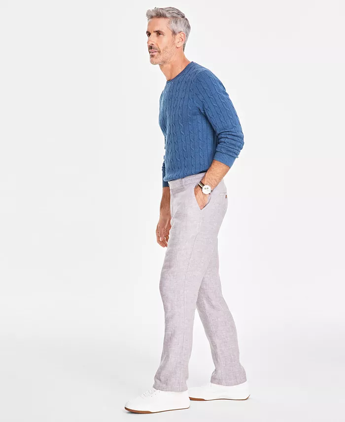 Club Room Men's Linen Cross-Dye Pants Created For Macy's Men's Fashion & Accessories