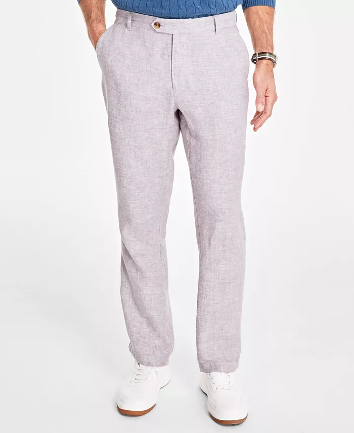 Club Room Men's Linen Cross-Dye Pants Created For Macy's Men's Fashion & Accessories