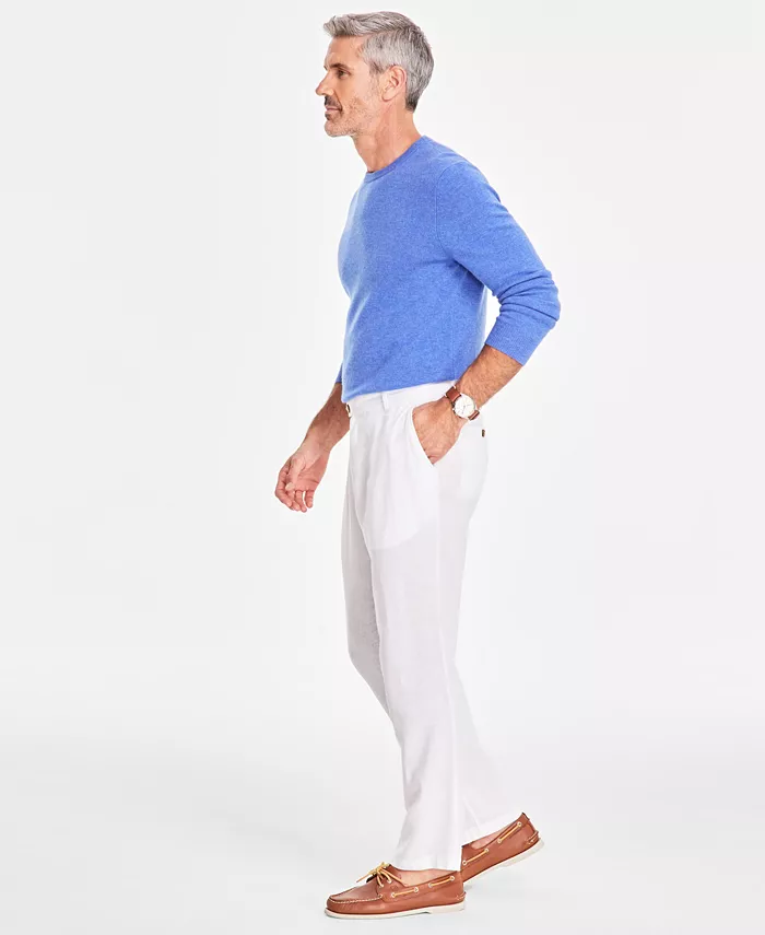 Club Room Men's Linen Solid Pants Created For Macy's Men's Fashion & Accessories