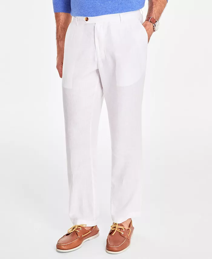 Club Room Men's Linen Solid Pants Created For Macy's Men's Fashion & Accessories