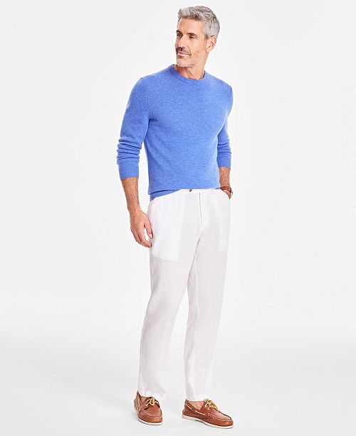 Club Room Men's Linen Solid Pants Created for Macy's Men's Fashion & Accessories