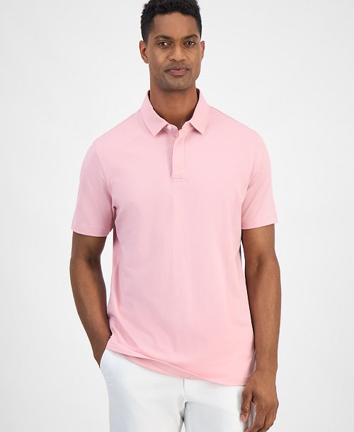 Club Room Men's Pima Knit Polo Shirt Exclusively at Macy's Men's Fashion & Accessories