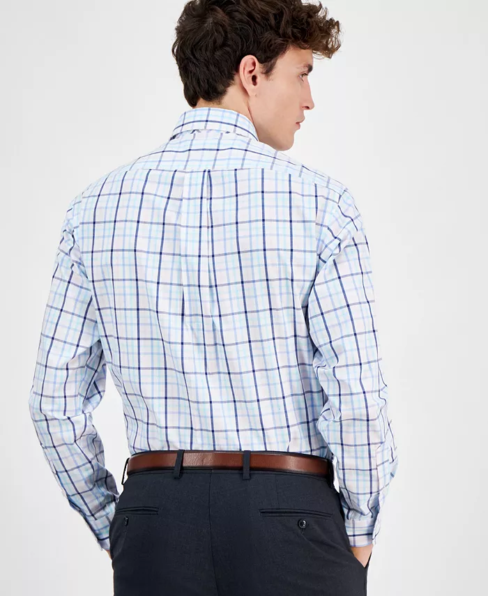 Club Room Men's Plaid Dress Shirt Exclusively At Macy's Men's Fashion & Accessories