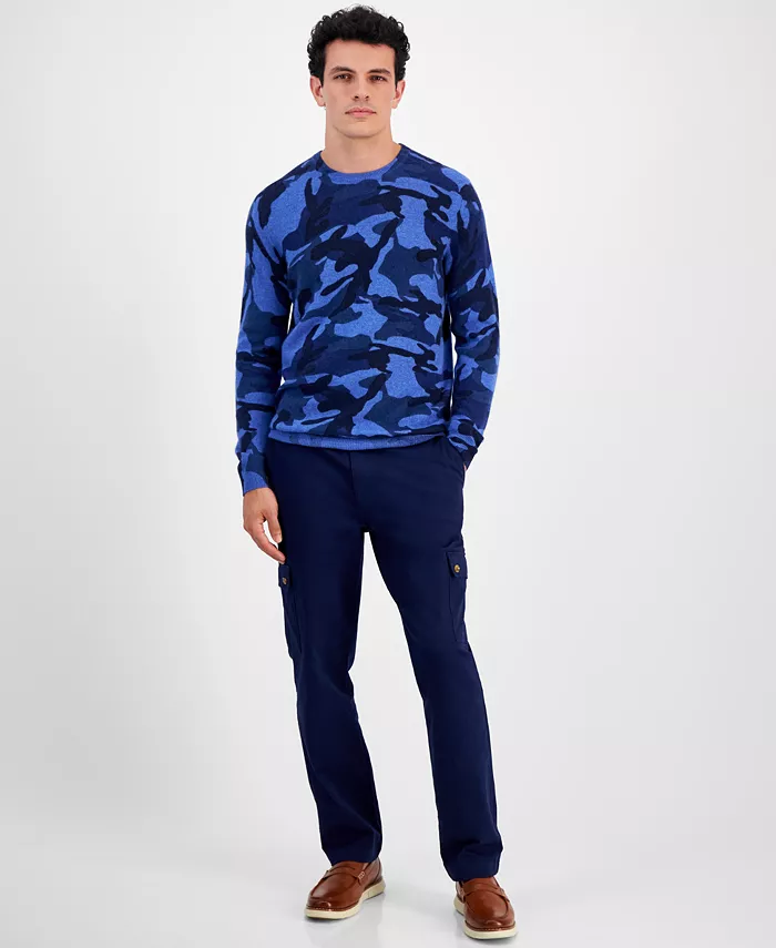 Club Room Men's Printed Camo Cashmere Sweater Created For Macy's Men's Fashion & Accessories