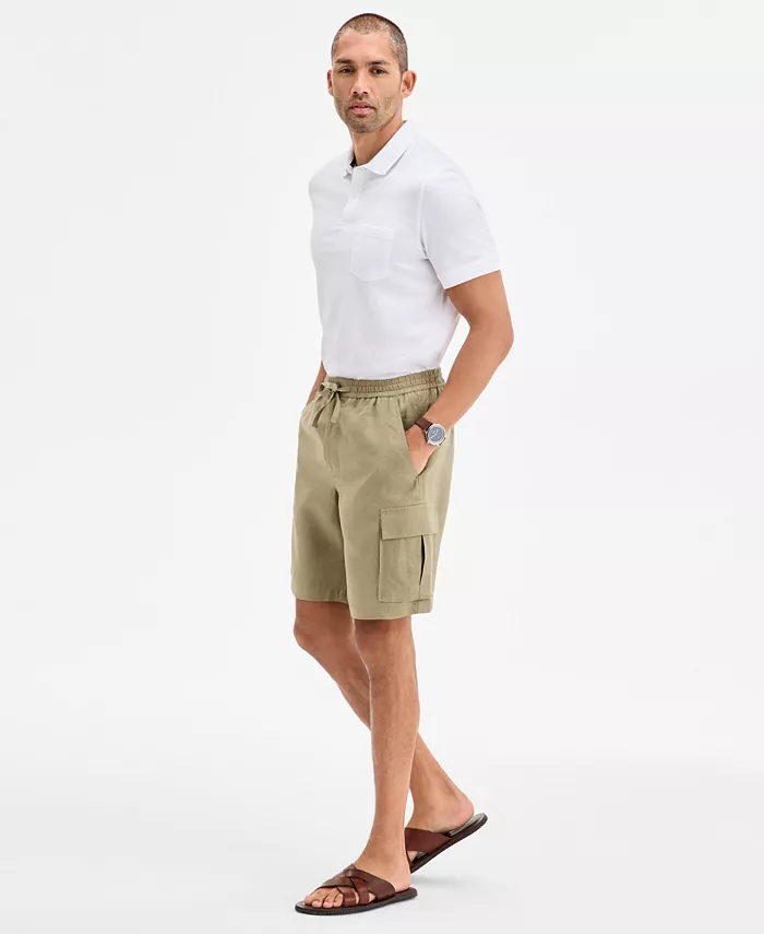Club Room Men's Regular-Fit Linen Cargo Shorts Created For Macy's Men's Fashion & Accessories