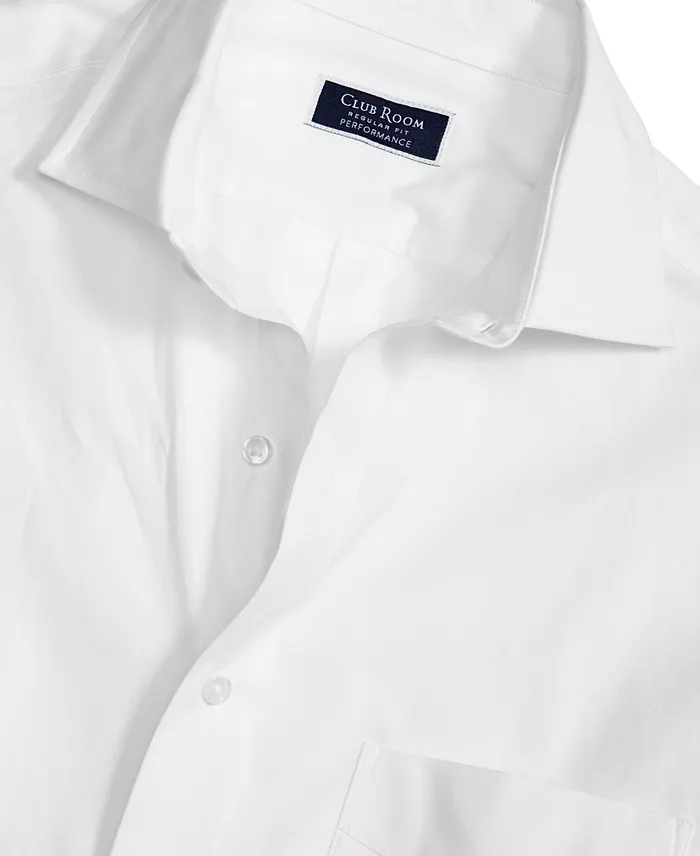 Club Room Men's Regular Fit Pinpoint Dress Shirt Created For Macy's Men's Fashion & Accessories