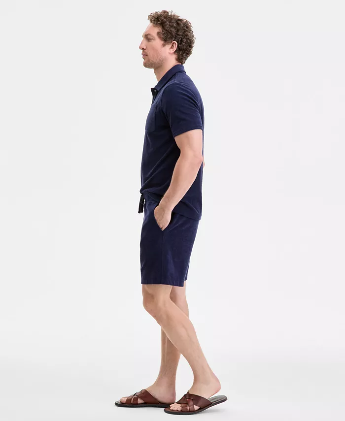 Club Room Men's Solid Terry Cloth Shorts Exclusively At Macy's Men's Fashion & Accessories