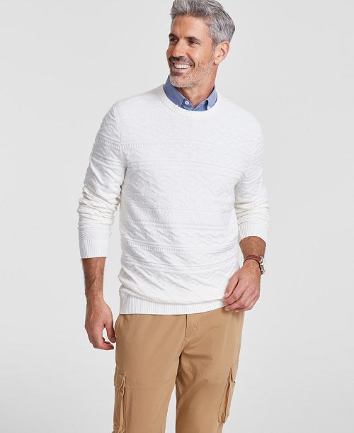 Club Room Men's Stitched Crewneck Sweater Created for Macy's Men's Fashion & Accessories
