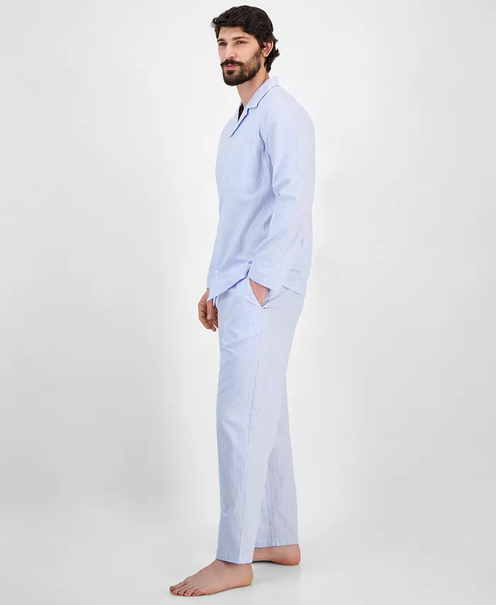 Club Room Men's Stripe Pajama Set Exclusively At Macy's Men's Fashion & Accessories