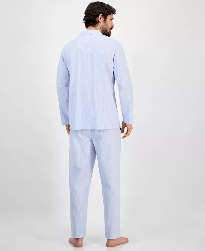 Club Room Men's Stripe Pajama Set Exclusively At Macy's Men's Fashion & Accessories