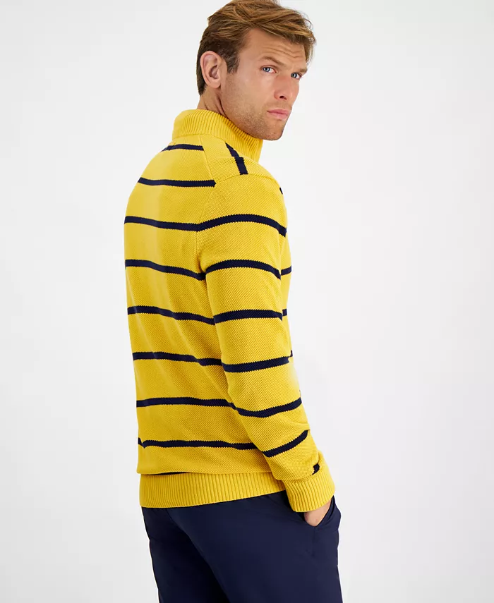 Club Room Men's Stripe Quarter-Zip Sweater Created For Macy's Men's Fashion & Accessories