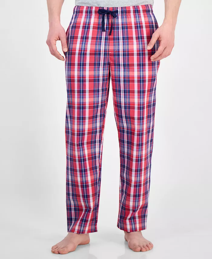 Club Room Men's Woven Plaid Pants Exclusively At Macy's Men's Fashion & Accessories