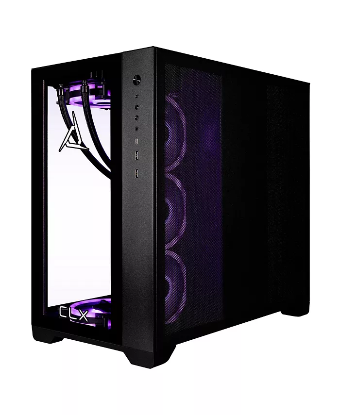 CLX SET Gaming Desktop - Liquid Cooled Intel Core I9 13900KF 3GHz 24-Core Processor 64GB DDR5 Memory GeForce RTX 4070 12GB GDDR6X Graphics 2TB SSD 6TB HDD Wi-Fi Windows 11 Home 64-bit Electronics