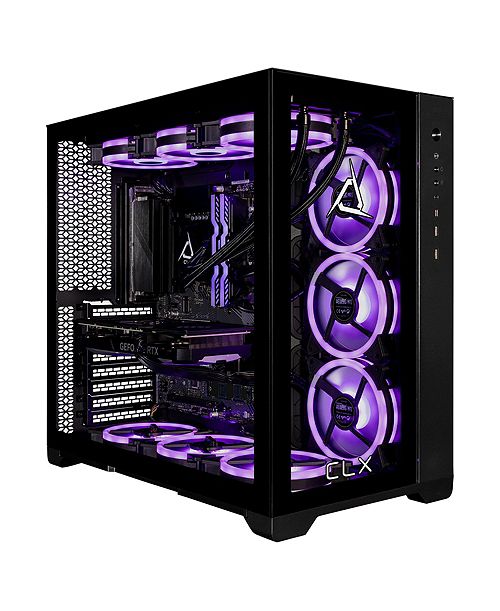 CLX SET Gaming Desktop - Liquid Cooled Intel Core I9 13900KF 3GHz 24-Core Processor 64GB DDR5 Memory GeForce RTX 4070 12GB GDDR6X Graphics 2TB SSD 6TB HDD Wi-Fi Windows 11 Home 64-bit Electronics