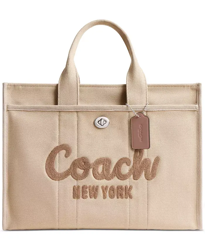 COACH Cargo Canvas Tote Bag 42 Women's Fashion Shoes & Accessories