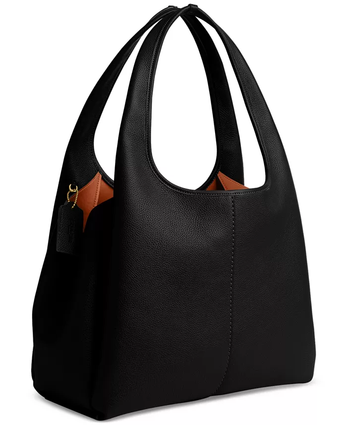 COACH Lana Polished Pebble Leather Medium Shoulder Bag Handbags Purses & Accessories