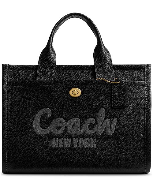 COACH Medium Bubble Leather Cargo Tote Bag Handbags Purses & Accessories