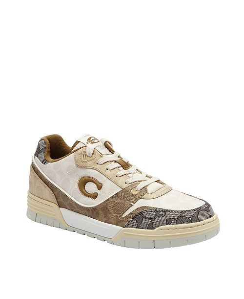 COACH Men's Soho Mixed Signature Sneakers Men's Shoes