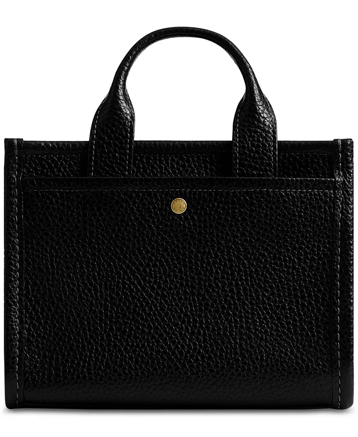 COACH Mini Leather Cargo Tote Bag 20 Handbags Purses & Accessories