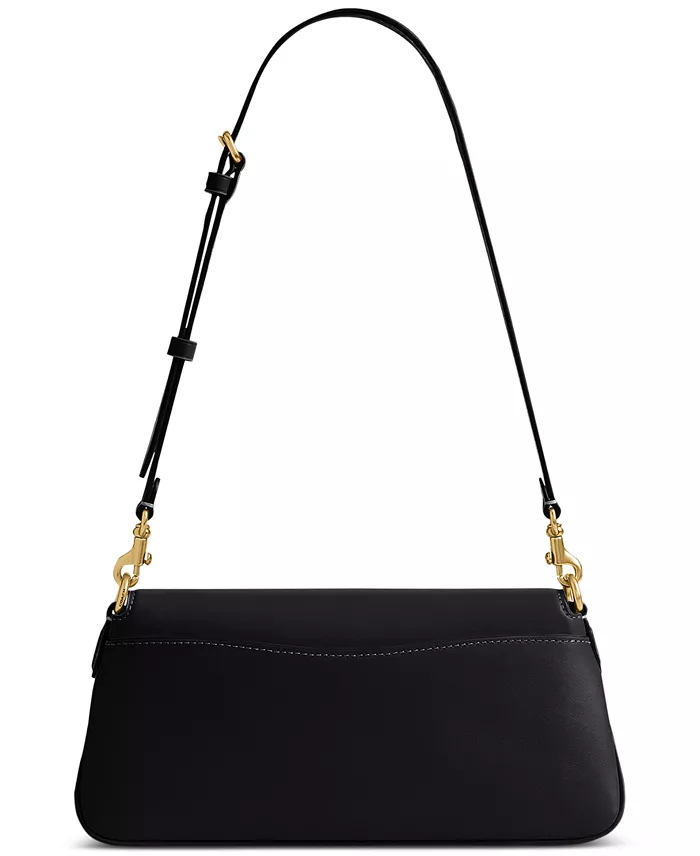 COACH Small Jet Leather Shoulder Bag Handbags Purses & Accessories