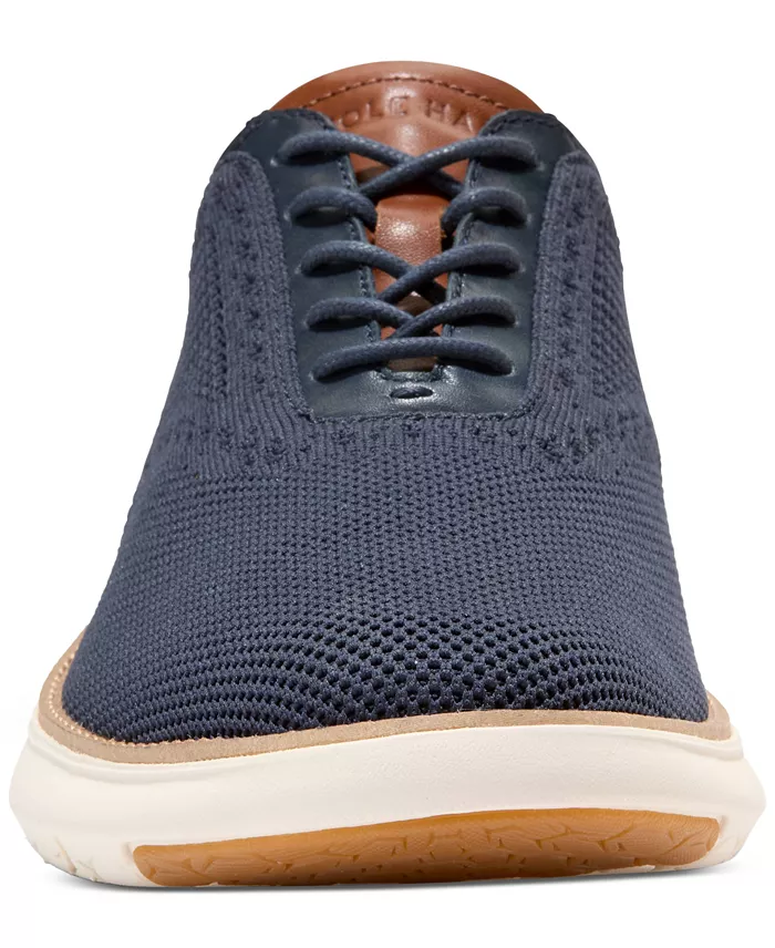 Cole Haan Men's Grand Remix Lace-Up Knit Oxford Shoes Men's Shoes