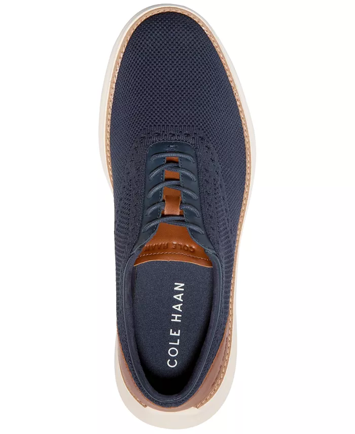 Cole Haan Men's Grand Remix Lace-Up Knit Oxford Shoes Men's Shoes