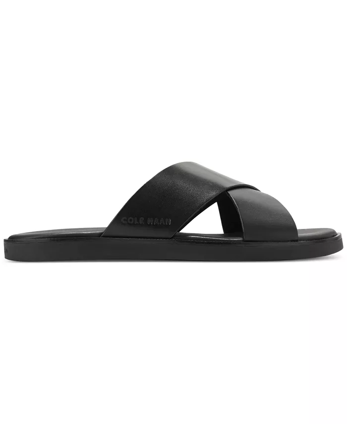 Cole Haan Men's Nantucket Cross Strap Slip-On Slide Sandals Men's Shoes