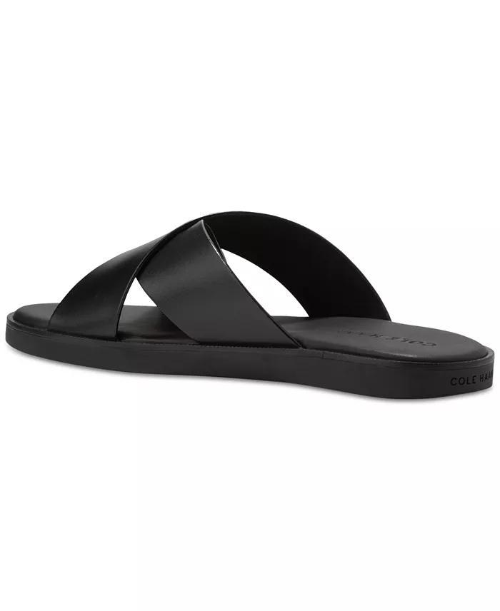 Cole Haan Men's Nantucket Cross Strap Slip-On Slide Sandals Men's Shoes