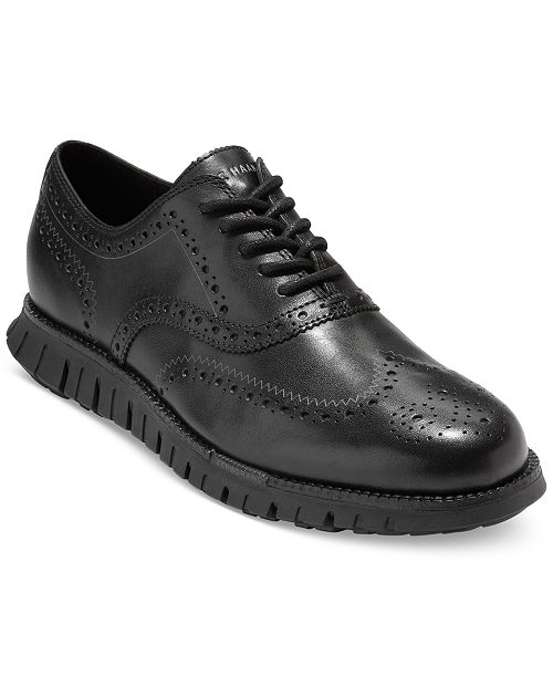 Cole Haan Men's ZERØGRAND Remastered Lace-Up Wingtip Oxford Shoes Men's Shoes