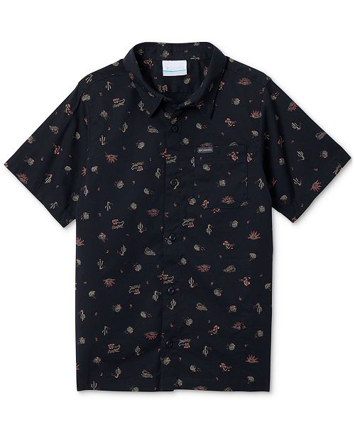 Columbia Big Boys Rapid Rivers™ Printed Short-Sleeve Shirt Kids