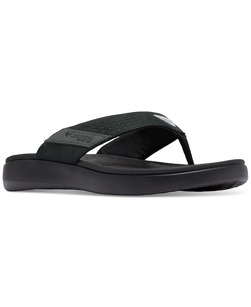 Columbia Men's Boatside™ Leather Lightweight Flip Flop Sandals Men's Shoes