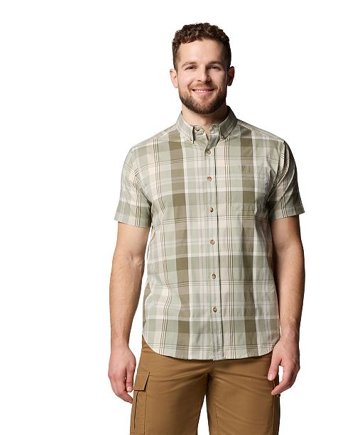 Columbia Men's Rapid Rivers Short Sleeve Plaid Shirt Men's Fashion & Accessories