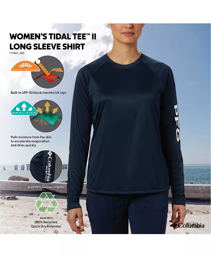 Columbia Women's PFG Tidal Tee II Omni-Shade™ T-Shirt Women's Fashion Shoes & Accessories