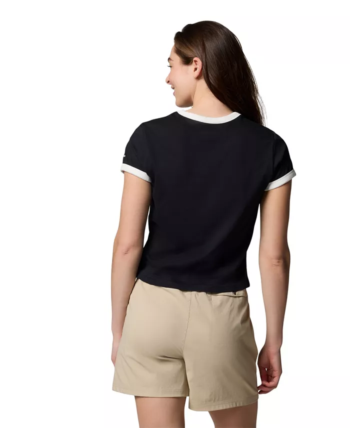 Columbia Women's Rolling Bend Graphic Ringer Top Women's Fashion Shoes & Accessories