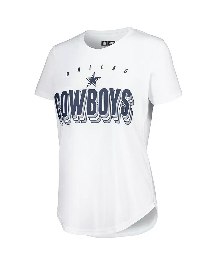 Concepts Sport Women's White Charcoal Dallas Cowboys Sonata T-shirt And Leggings Set Sports Fan Shop