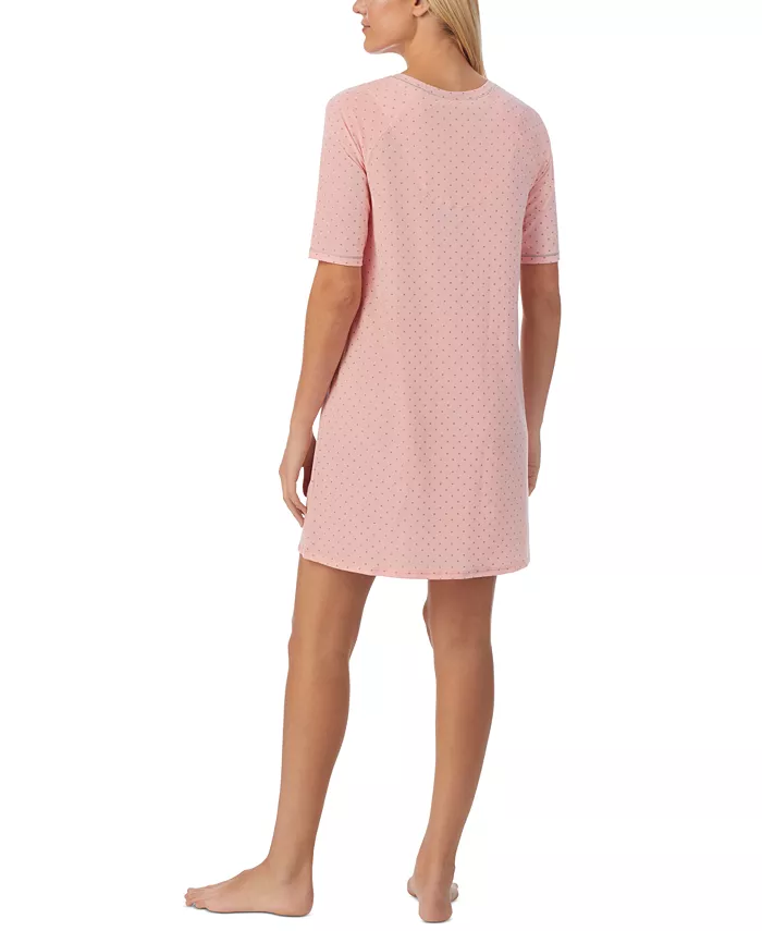 Cuddl Duds Elbow-Length Moisture Wicking Sleep T-Shirt Women's Fashion Shoes & Accessories