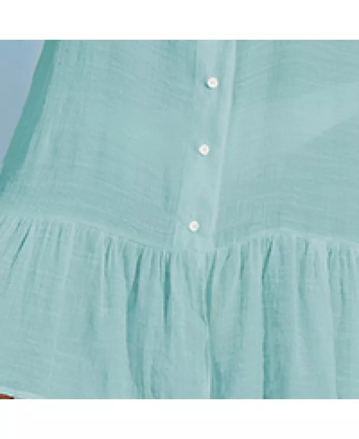 Cupshe Women's Aubree Ruffled Swim Cover-Up Dress Women's Fashion Shoes & Accessories