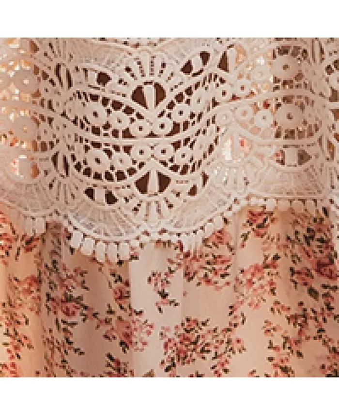 Cupshe Women's Blushing Bouquet Floral Midi Beach Dress Women's Fashion Shoes & Accessories