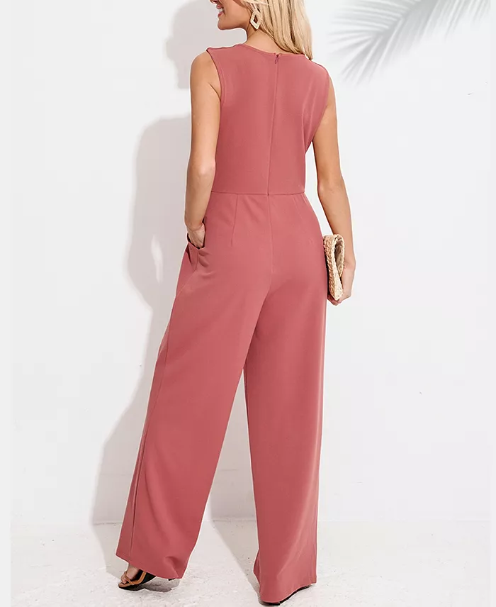 Cupshe Women's Sleeveless Wide-Leg Jumpsuit Created For Macy's Women's Fashion Shoes & Accessories
