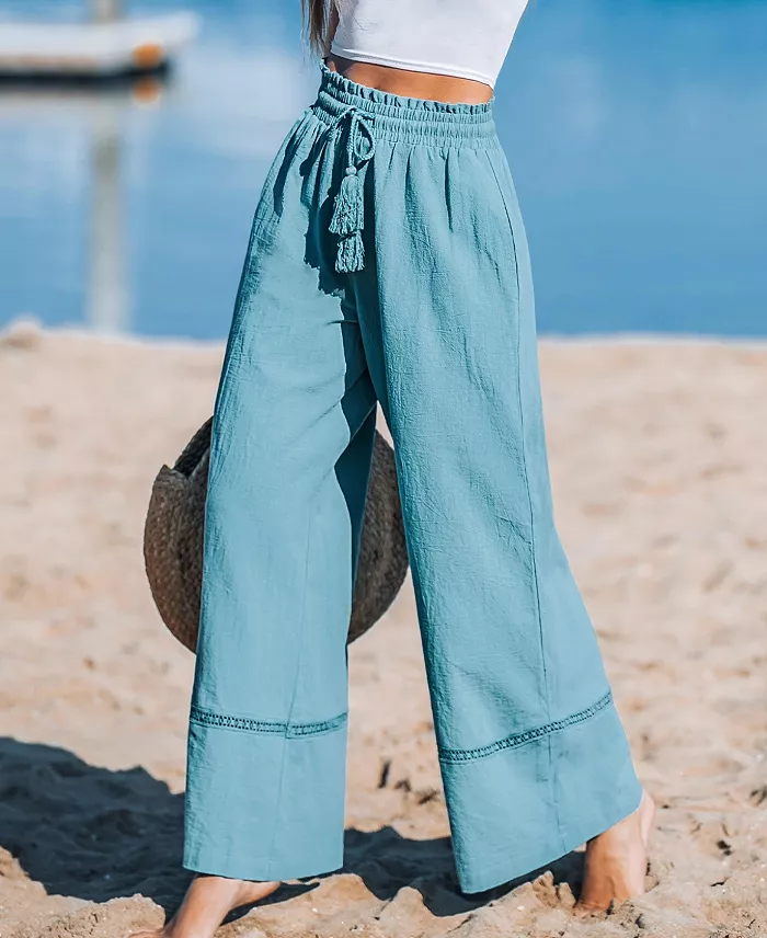 Cupshe Women's Tranquil Bay Pants Women's Fashion Shoes & Accessories