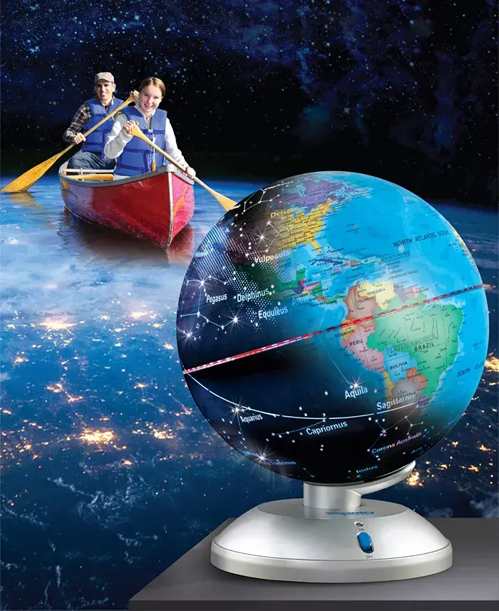 Discovery #MINDBLOWN 2 In 1 Globe Light Day And Night Illumination All Toys