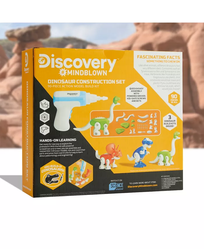 Discovery #MINDBLOWN Dinosaur Construction Action Model Build Set All Toys