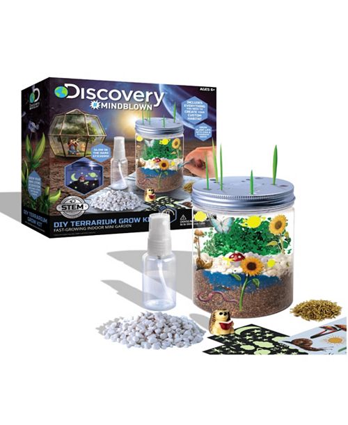 Discovery #MINDBLOWN Discovery Kids DIY Terrarium Grow Kit Fast-Growing Indoor Mini Garden All Toys