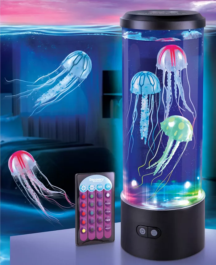 Discovery #MINDBLOWN Jellyfish Aquarium Lamp Set With 16 Light Effects All Toys