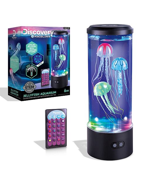 Discovery #MINDBLOWN Jellyfish Aquarium Lamp Set With 16 Light Effects All Toys