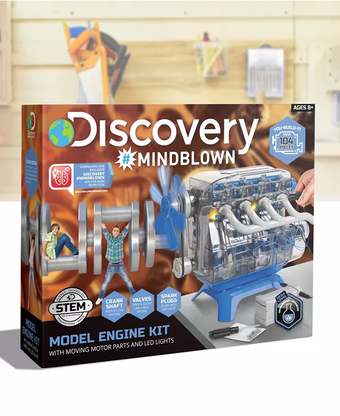 Discovery #MINDBLOWN Model Engine Kit With Moving Parts And Lights All Toys