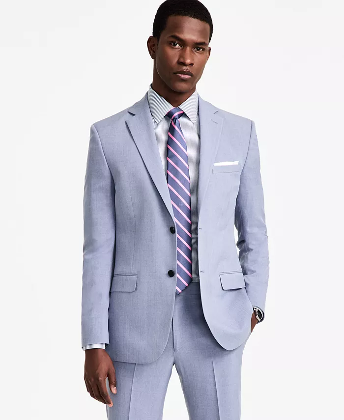 DKNY Men's Modern-Fit Nested Suit Men's Fashion & Accessories