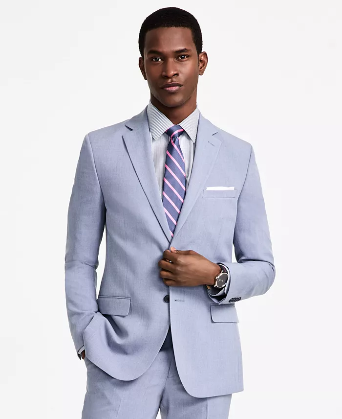 DKNY Men's Modern-Fit Nested Suit Men's Fashion & Accessories