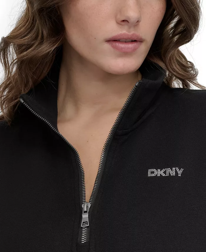 DKNY Sport Women's Studded Logo Sneaker Dress Women's Fashion Shoes & Accessories