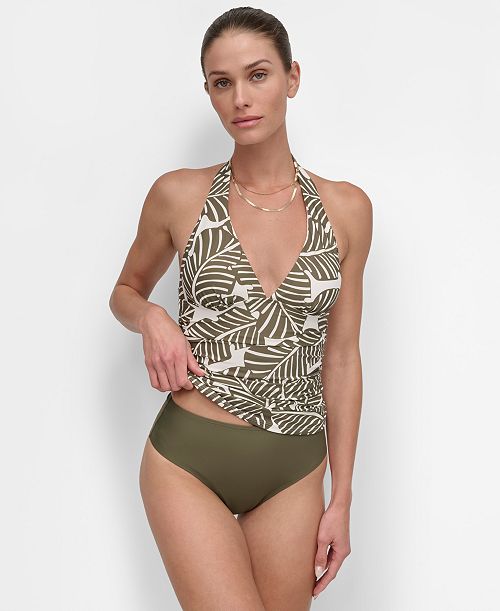 DKNY Women's Halter Tankini & Bottoms Women's Fashion Shoes & Accessories